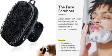 Silicone Face Scrubber: Waterproof, Manual Cleansing Brush
