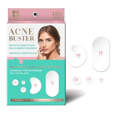 My Beauty Spot 150 Pimple Patches Multi Size Acne Patches for Face 150 Pcs with Salicylic Acid, Vitamin A and Aloe Vera – Pimple Patches for Face Acne Spot Treatment