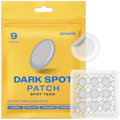 AVARELLE Dark Spot & Acne Patches: Vitamin C, Niacinamide, & Acids
