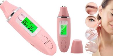 Digital Skin Analyzer: Hydration & Oil Meter
