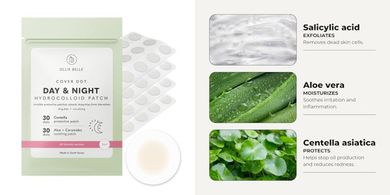 Hydrocolloid Acne Patches with Salicylic Acid & Soothing Botanicals
