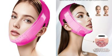 V-Line Face Slimming Strap: Soft Silicone Chin Lifter (23-27")
