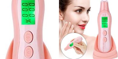 Sonew Digital Skin Analyzer Pen:  Precise Moisture/Oil Readings (Pink)
