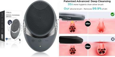 COSLUS Rechargeable Silicone Face Scrubber: 5 Modes, Deep Clean