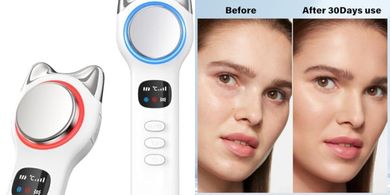 Cooling & Warming Vibrating Facial Massager (8-21°C/38-47°C)
