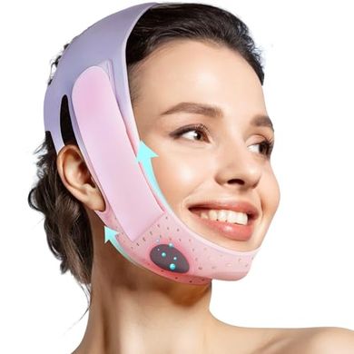 JUSRON V-Line Face Tape: Soft Silicone Chin Strap (23-27")
