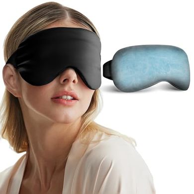 Cooling Weighted Gel Eye Mask for Puffiness, Dark Circles & Headaches
