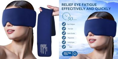 Cooling Eye Mask: Migraine & Headache Relief (Cold/Warm)
