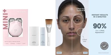 NuFACE Mini+ Microcurrent Kit: Sculpts, lifts, and tones skin.
