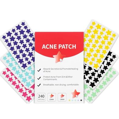 Star Hydrocolloid Acne Patches (Sensitive Skin, Tea Tree, Salicylic Acid, Cica)
