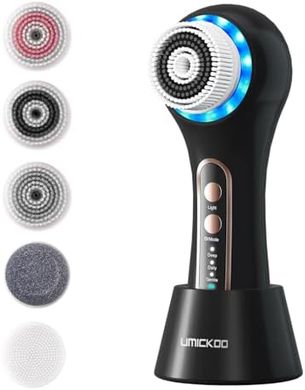 Rechargeable Waterproof Facial Cleansing Spin Brush (5 Heads)
