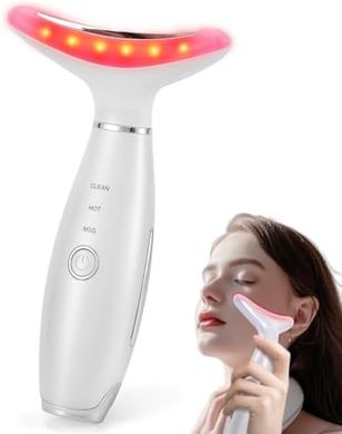 LATME 3-Mode Heated Facial & Neck Massager for Women
