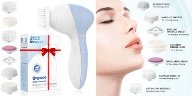 COSLUS 7-in-1 Silicone Facial Cleansing & Massage Brush
