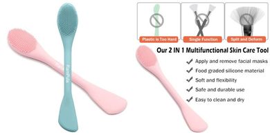 Silicone Cleansing & Exfoliating Face Brush & Mask Applicator
