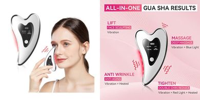 Heated Vibrating Gua Sha: Facial Sculpting & Lifting Massager
