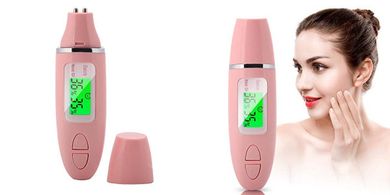 Professional Digital Skin Analyzer: Oil & Moisture Meter
