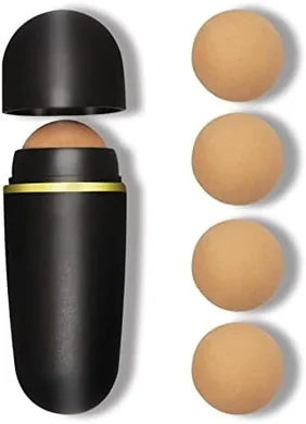 Volcanic Face Roller: 5 Oil-Absorbing Balls for Instant Shine Control