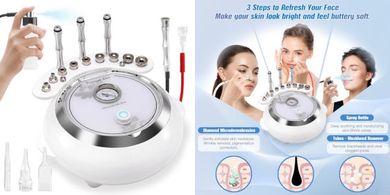 Diamond Microdermabrasion System: Facial Vacuum & Spray
