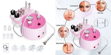 Diamond Microdermabrasion System: Vacuum, Spray, & Suction for Skin Care
