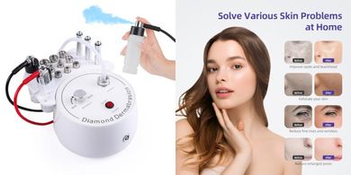 IeBilif 3-in-1 Diamond Microdermabrasion System for Blackhead Removal
