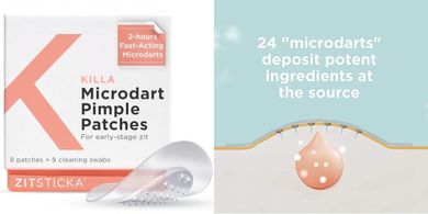 ZitSticka Killa Patches: Fast-acting microdart pimple treatment (8 count)
