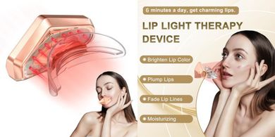 Portable Red Light Lip Plumper: 32-Light Wireless Device
