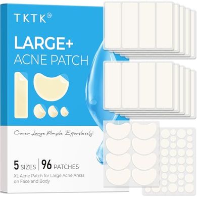 Extra-Large Hydrocolloid Acne Patches (96 count, 5 sizes)
