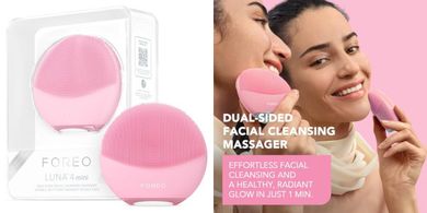 FOREO Luna 4 Mini: Facial Cleansing & Massaging Brush for All Skin Types
