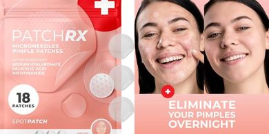 PatchRX Micro-Needle Pimple Patches (18): Hydrocolloid acne treatment.
