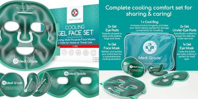 ChillGel Cooling Face & Eye Mask for Migraine & Puffiness Relief
